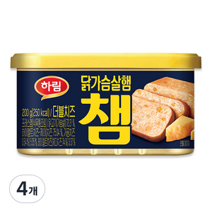 하림 챔 더블치즈 닭가슴살햄, 200g, 4개