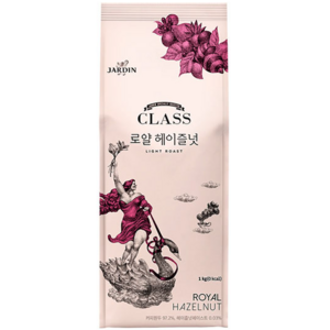 쟈뎅 클래스 로얄 헤이즐넛 원두커피, 1개, 1kg, 홀빈(분쇄안함)
