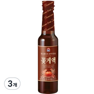 사조 프리미엄 꽃게액, 3개, 550ml