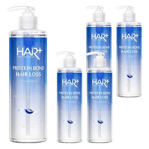 헤어플러스 단백질 본드 탈모 완화 샴푸, 500ml, 5개