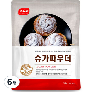 OQB 슈가파우더, 3kg, 6개