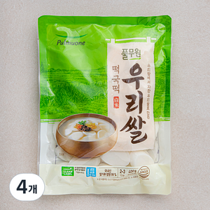 풀무원 우리쌀 떡국떡, 400g, 4개