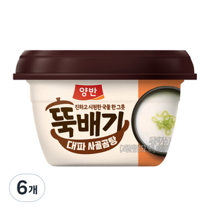 양반 뚝배기 대파 사골곰탕, 281g, 6개