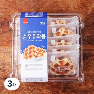 삼립 순우유 와플 10개입, 360g, 3개