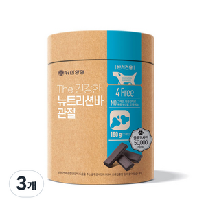 유한양행 더 건강한 뉴트리션바 강아지 영양트릿 30p, 관절, 150g, 3개