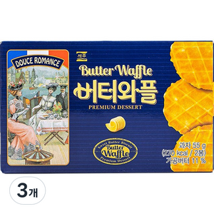 서주 버터와플, 55g, 3개