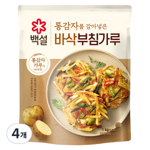 백설 바삭 부침가루, 1kg, 4개