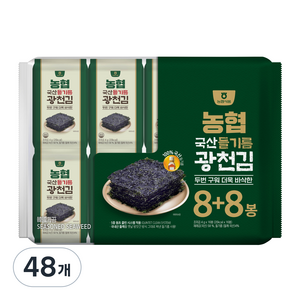 농협 들기름 광천김, 64g, 3개