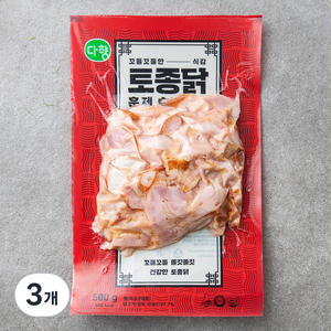 다향 꼬들꼬들 토종닭 훈제 슬라이스, 3개, 500g