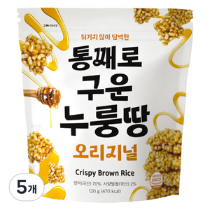 태광선식 일일곡식 누룽땅 오리지널, 120g, 5개