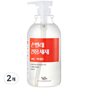 쑥소쿰 손빨래 전용세제 찌든빨래용 본품, 1L, 2개