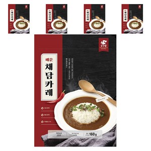 순수람 매운 채담카레, 160g, 5개