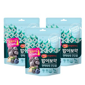 하림펫푸드 밥이보약 면역쑥쑥 건강볼 반려견 간식, 현미, 38g, 3개