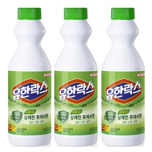 유한락스 후레쉬, 500ml, 3개
