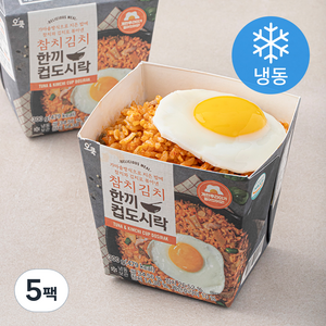 오쿡 참치김치 한끼 컵도시락 (냉동), 300g, 5팩