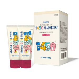 제니튼 닥터제니 1450 주니어치약 사과자두향, 60g, 2개