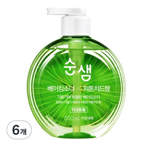 순샘 베이킹소다 피톤치드향 주방세제, 500ml, 6개