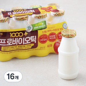 1000+ 프로바이오틱스 사과, 130ml, 16개