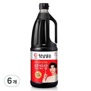 청정원 두번달여 더 진한 진간장, 1.7L, 6개