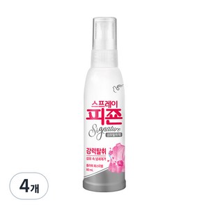 피죤 스프레이 시그니처 섬유탈취제 플라워 페스티벌 본품, 80ml, 4개
