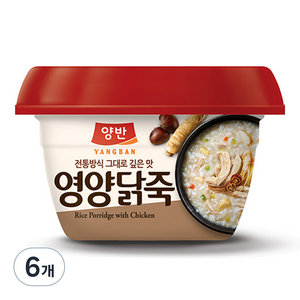 양반 동원 영양닭죽, 285g, 6개