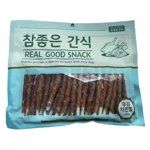 참좋은간식 강아지 건조간식, 우유치킨껌, 600g, 1개