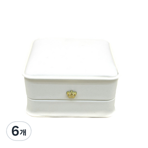 바미샵 MINI CROWN DECORATION 컬러 팔찌 케이스 b0593, 화이트, 6개