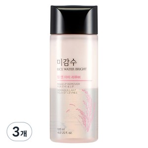 더페이스샵 미감수 브라이트 립 앤 아이 리무버, 120ml, 3개