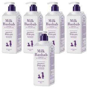밀크바오밥 베이비 앤 키즈 샴푸, 500ml, 5개