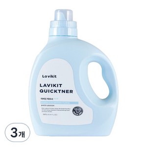 라비킷 퀵트너 섬유유연제 비누향 본품, 3개, 1.8L