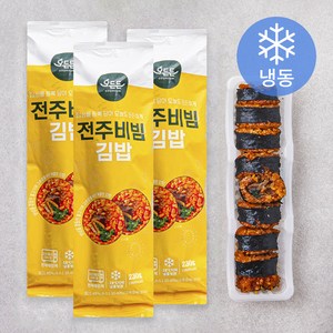 오든든 전주비빔 김밥 (냉동), 230g, 3개