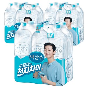 백산수 무라벨 생수, 2L, 18개