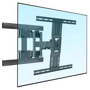 노스바유 P6 대형 TV 벽걸이 브라켓 거치대 삼성 LG 호환, 블랙, 1개