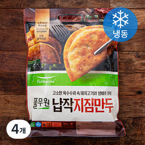 풀무원 납작 지짐만두 (냉동), 700g, 4개