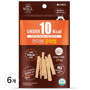 시리우스 윌 언더텐 강아지껌, 곤약, 20g, 6개