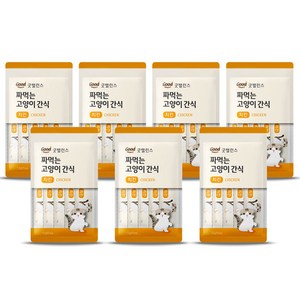 굿밸런스 짜먹는 고양이 간식, 치킨, 60g, 7개