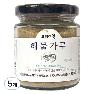 요리여왕 해물가루, 150g, 5개