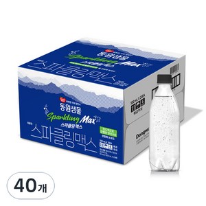 동원샘물 스파클링 맥스 탄산수 무라벨, 500ml, 40개