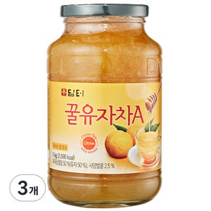 담터 꿀유자차A, 1kg, 3개, 1개입