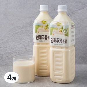 맑은물에 연해주콩 콩물, 1L, 4개