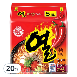 오뚜기 열라면 120g, 20개