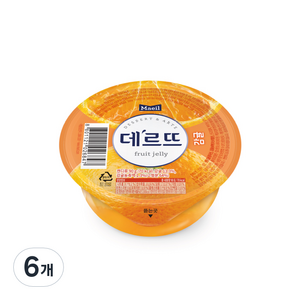 데르뜨 매일유업 젤리 감귤, 90g, 6개