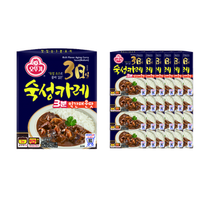 오뚜기 3분 3일숙성카레 약간매운맛, 200g, 24개