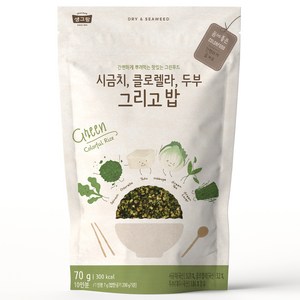 생그랑 시금치 클로렐라 두부 그리고 밥 후리가케, 70g, 1개