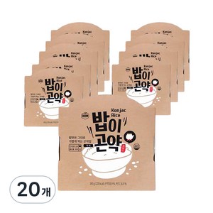 밥이곤약 통곡물 곤약 즉석밥 귀리, 160g, 20개