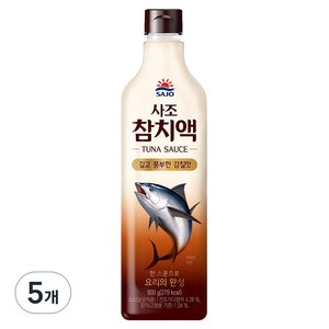 사조 참치액, 900g, 5개