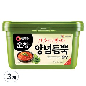 청정원 순창 양념듬뿍 쌈장, 3kg, 3개