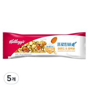켈로그 아몬드 호박씨 프로틴바 K, 30g, 5개
