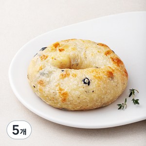 도제식빵 리얼 올리브 앤 치즈 베이글, 130g, 5개