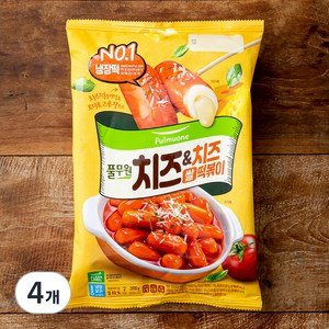 풀무원 쌀 치즈 & 치즈 떡볶이 2인분, 398g, 4개